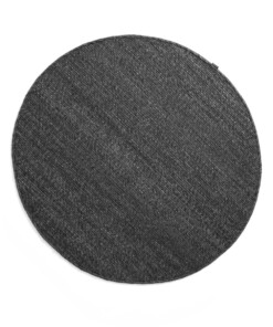 Tapis en laine Rond Lett - gris foncé - overzicht boven