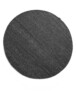 Tapis en laine Rond Lett - gris foncé - overzicht boven, thumbnail