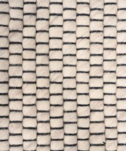 Tapis en laine Rond Lett - blanc