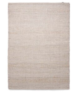 Tapis laine Lett - blanc/beige - overzicht boven