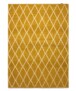 Tapis en laine losange Vinduer - jaune moutarde/Crème - overzicht boven, thumbnail