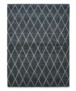 Tapis en laine losange Vinduer - bleu canard/gris - overzicht boven, thumbnail
