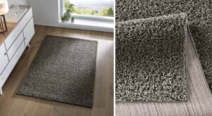Tapis gris foncé