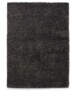 Tapis poils longs Cozy Shaggy - gris foncé - overzicht boven, thumbnail