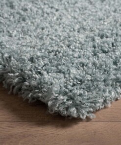 Tapis poils longs - Cozy Shaggy - bleu clair - close up hoek, thumbnail