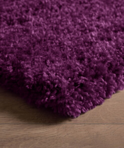 Tapis poils longs - Cozy Shaggy - violet - close up hoek, thumbnail Tapis poils longs - Cozy Shaggy - violet - close up hoek, thumbnail