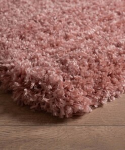 Tapis poils longs - Cozy Shaggy - rose - close up hoek, thumbnail Tapis poils longs - Cozy Shaggy - rose - close up hoek, thumbnail