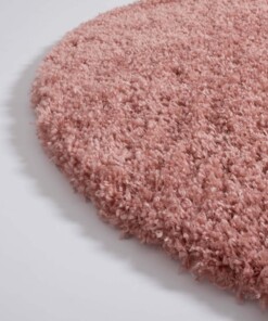 Tapis poils longs Rond - Cozy Shaggy - rose - close up zijkant, thumbnail Tapis poils longs Rond - Cozy Shaggy - rose - close up zijkant, thumbnail