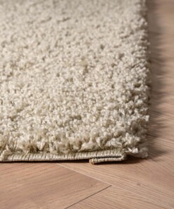 Tapis Carré poils longs Shaggy Trend - Champagne - close up hoek