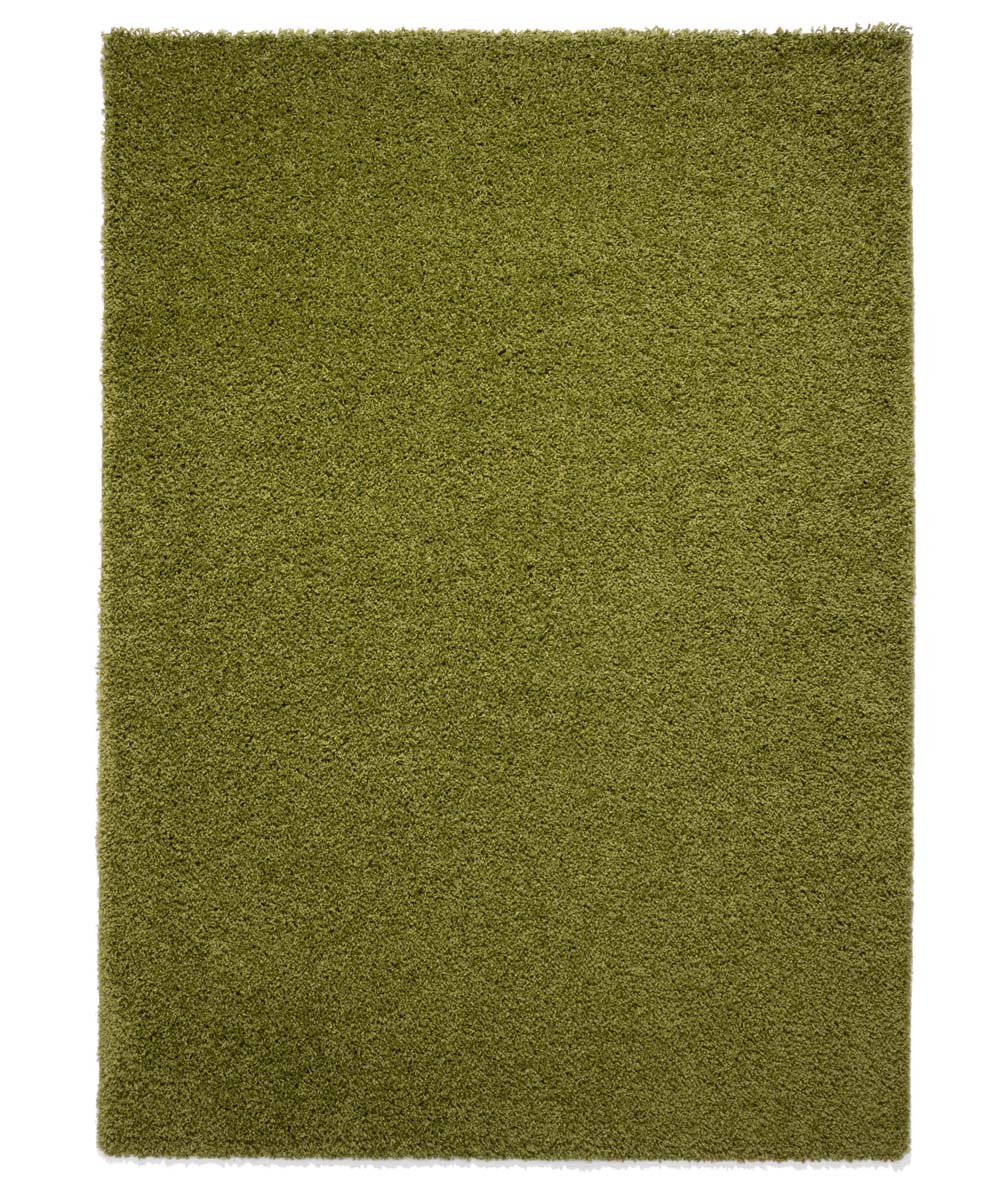 Tapis poils longs Shaggy Trend - vert - overzicht boven Tapis poils longs Shaggy Trend - vert - overzicht boven