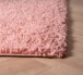 Tapis Carré poils longs Shaggy Trend - rose - close up hoek, thumbnail