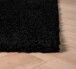 Tapis Carré poils longs Shaggy Trend - noir - close up hoek, thumbnail