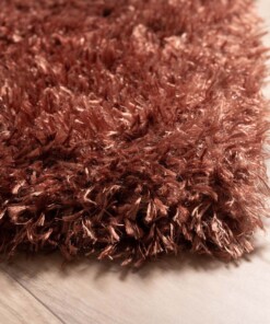 Tapis poils longs Posh - cuivre - close up hoek, thumbnail Tapis poils longs Posh - cuivre - close up hoek, thumbnail