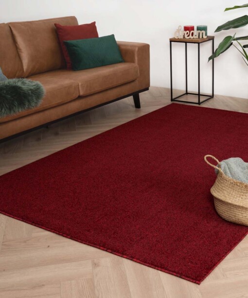 Tapis de couloir poil ras Fine - rouge - sfeer