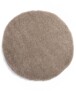 Tapis Rond poils longs Cozy Shaggy - beige - overzicht boven, thumbnail