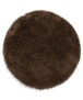 Tapis poils longs Rond - Cozy Shaggy - marron - overzicht boven, thumbnail