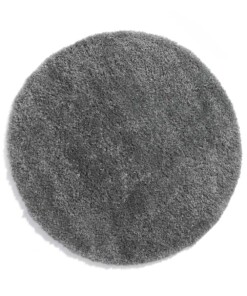Tapis Rond poils longs Cozy Shaggy - gris - overzicht boven