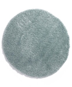 Tapis poils longs Rond - Cozy Shaggy - bleu clair - overzicht boven