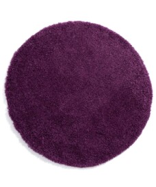 Tapis poils longs Rond - Cozy Shaggy - violet - overzicht boven, thumbnail Tapis poils longs Rond - Cozy Shaggy - violet - overzicht boven, thumbnail