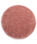 Tapis poils longs Rond - Cozy Shaggy - rose - overzicht boven, thumbnail