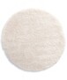 Tapis Rond poils longs Cozy Shaggy - blanc - overzicht boven, thumbnail
