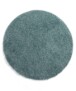 Tapis rond poils longs Shaggy Trend - bleu clair - overzicht boven, thumbnail