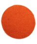 Tapis rond poils longs Shaggy Trend - orange - overzicht boven, thumbnail