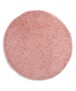 Tapis rond poils longs Shaggy Trend - rose - overzicht boven, thumbnail
