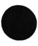 Tapis rond poils longs Shaggy Trend - noir - overzicht boven, thumbnail