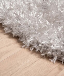 Tapis rond poils longs Posh - gris clair - close up zijkant, thumbnail Tapis rond poils longs Posh - gris clair - close up zijkant, thumbnail