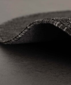 Tapis bouclé Rond Lush - Anthracite - close up zijkant, thumbnail Tapis bouclé Rond Lush - Anthracite - close up zijkant, thumbnail