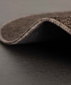 Tapis bouclé Rond Lush - marron - close up zijkant, thumbnail Tapis bouclé Rond Lush - marron - close up zijkant, thumbnail