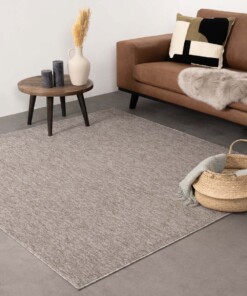 Tapis bouclé Carré Lush - taupe - sfeer