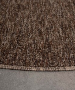 Tapis bouclé Rond Lush - marron - close up zijkant, thumbnail Tapis bouclé Rond Lush - marron - close up zijkant, thumbnail