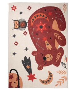 Tapis enfant ours - Happy Dreams multicolore - overzicht boven