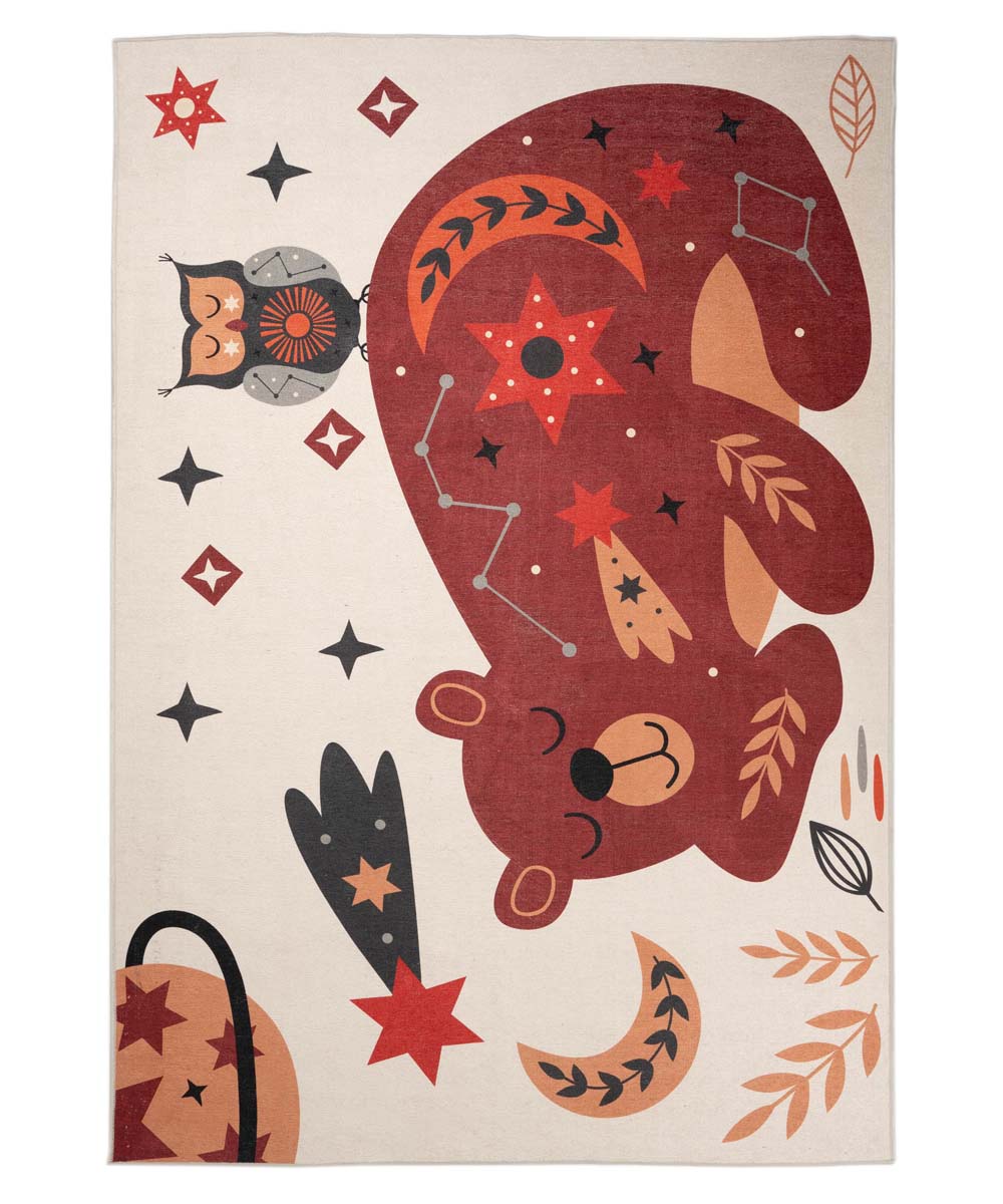 Tapis enfant ours - Happy Dreams multicolore - overzicht boven Tapis enfant ours - Happy Dreams multicolore - overzicht boven