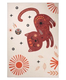 Tapis enfant chat - Happy Dreams multicolore - overzicht boven, thumbnail