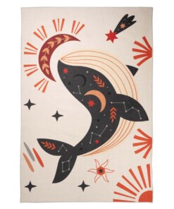 Tapis enfant baleine - Happy Dreams multicolore - overzicht boven
