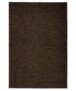 Tapis de couloir bouclé Lush - marron - overzicht boven, thumbnail