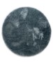 Tapis poils longs Rond Posh - bleu - overzicht boven, thumbnail