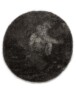 Tapis rond poils longs Posh - gris - overzicht boven, thumbnail