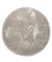 Tapis rond poils longs Posh - gris clair - overzicht boven, thumbnail