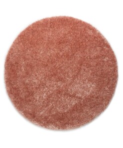 Tapis poils longs Rond Posh - rose - overzicht boven, thumbnail