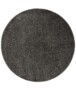 Tapis Rond poil ras Fine - gris - overzicht boven, thumbnail