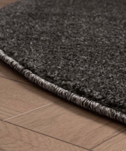 Tapis Rond poil ras Fine - gris - close up, thumbnail Tapis Rond poil ras Fine - gris - close up, thumbnail