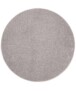 Tapis Rond poil ras Fine - gris clair - overzicht boven, thumbnail