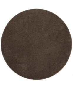 Tapis Rond poil ras Fine - Moka - overzicht boven