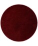Tapis Rond poil ras Fine - rouge - overzicht boven, thumbnail