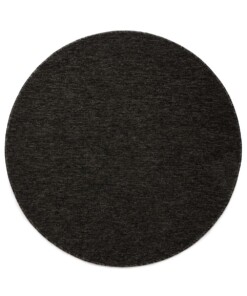 Tapis bouclé Rond Lush - Anthracite - overzicht boven