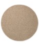 Tapis bouclé Rond Lush - beige - overzicht boven, thumbnail